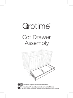Assembly Cot Drawer - Grotime New Zealand