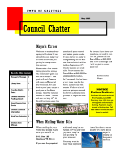 Council Chatter