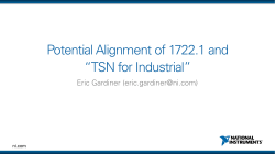 TSN-based Industrial Network Configuration Requirements
