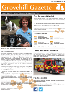 Find us online Thank You to the Firemen! Our Amazon Wishlist