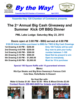 April 2015 - Highway 120 Chamber of Commerce