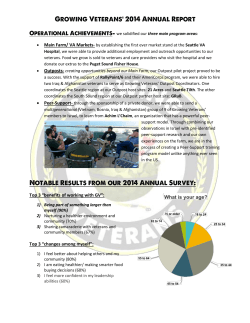 Growing Veterans` 2014 Annual Report