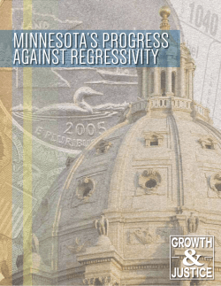 Minnesota`s Progress Against Regressivity