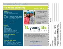 2015 Golf Registration Flyer - Grand Rapids SouthWest Young Life