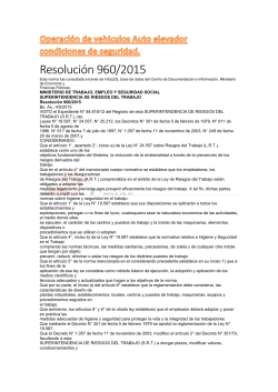 ResoluciÃ³n 960/2015