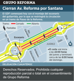 Cierran Av. Reforma por Santana