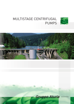 MULTISTAGE CENTRIFUGAL PUMPS