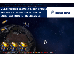 Multimission Elements: Key Assets for EUMETSAT Programmes