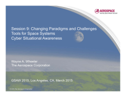 Tools for Space Systems Cyber Situational Awareness