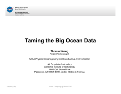 Taming the Big Ocean Data