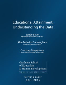 Educational Attainment: Understanding the Data