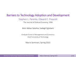 Barriers to Technology Adoption and Development