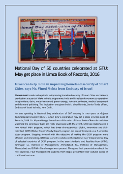 National Day of 50 countries celebrated at GTU: May get place in