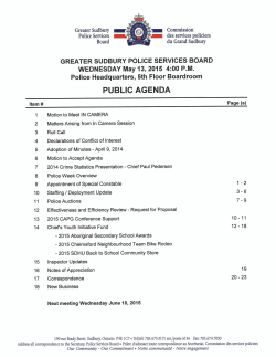 greater sudbury police service board report