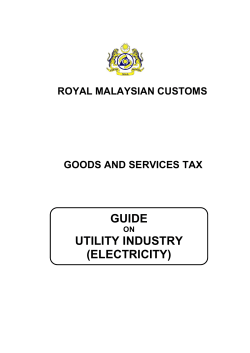 GST Industry Guide - Utility Industry (Electricity)