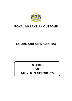 Auction Services (revised as at 25 May 2015)