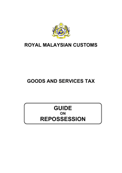 Repossession (revised as at 25 May 2015)