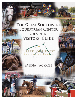 The Great Southwest Equestrian Center Visitors` Guide