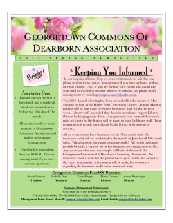 spring_newsletter - Georgetown Commons
