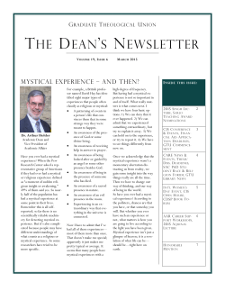 Dean`s Newsletter March 2015.pub