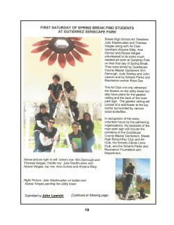April 2015 Newsletter - the Guadalupe County Extension Office!