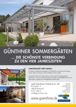 GÃNTHNER SOMMERGÃRTEN - Josef GÃ¼nthner GmbH & Co.KG