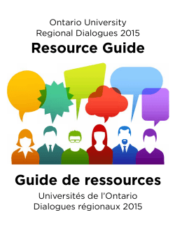 Regional Dialogue Booklet 2015  - Guidance site