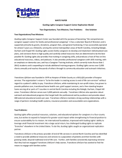 WHITE PAPER Guiding Lights Caregiver Support Center