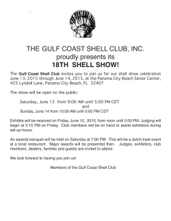2015 Shell show forms