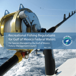 Recreational Fishing Regulations for Gulf of Mexico Federal Waters