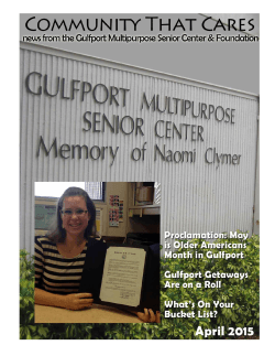 April 2015 - Gulfport Multipurpose Senior Center & Foundation, Inc.