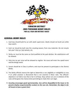 race rules - Gulf Ridge Council