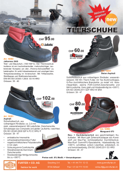 TEERSCHUHE - Furter + Co. AG