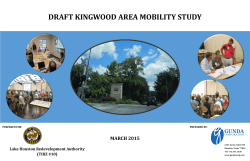 DRAFT KINGWOOD AREA MOBILITY STUDY