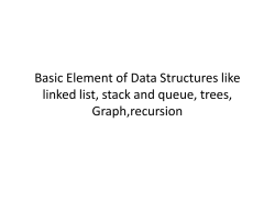 Basic Element of Data Structure