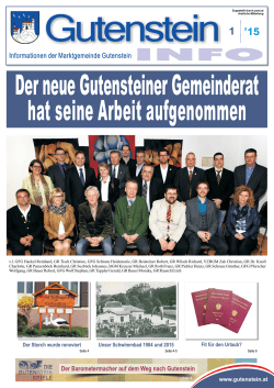 Der neue Gutensteiner Gemeinderat hat seine Arbeit aufgenommen
