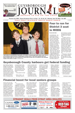 Financial boost for local seniors groups Guysborough County