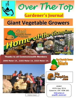 Over Top - Giant Vegetable Growers of Ontario