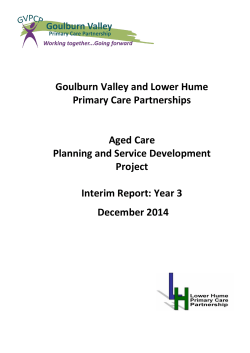 Goulburn Valley and Lower Hume Primary Care