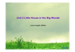 Unit 2 Little House in the Big Woods