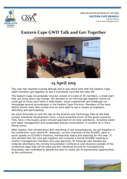 GWD EC write up_opt - the Ground Water Division of GSSA