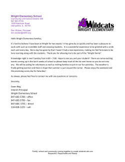 APR 16 - Wright Elementary School