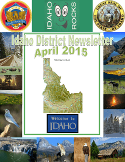 April 2015 - Idaho District GWRRA