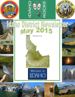 May 2015 - Idaho District GWRRA