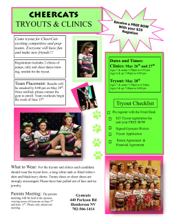cheer tryout
