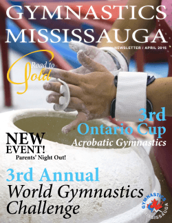 April 2015 - Gymnastics Mississauga