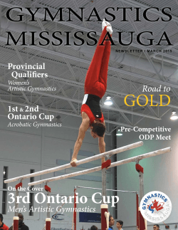 March 2015 - Gymnastics Mississauga