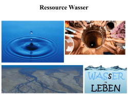 Ressource Wasser Gesamt - Gymnasium Seligenthal