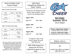 Summer Competitive Cheer Camps