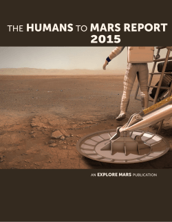 Humans to Mars Report - The Humans to Mars Summit 2015